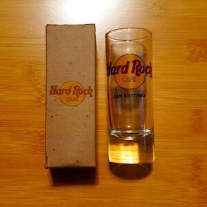 Vintage Hard Rock Cafe San Antonio Shot Glass Souvenir Original Box Collectible